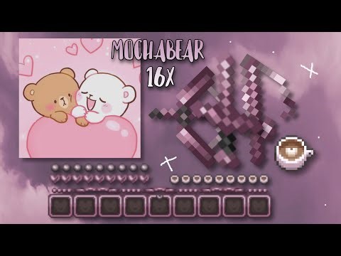 mochabear 16x aesthetic pvp 1.8.9 JAVA texture pack release ( pack com for rose ty4 letin me release
