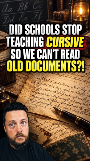 Did Schools Stop Teaching CURSIVE So We Can’t Read Old Documents?! 👀✍️📜