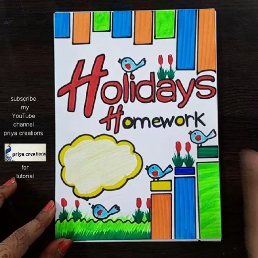 4.9K views · 63 reactions | border designs | holiday homework | project work designs | new year card #priyacreations #project #assignment #holidayhomework #newyear #newyearcard #borderdesigns | Priya creations | Facebook