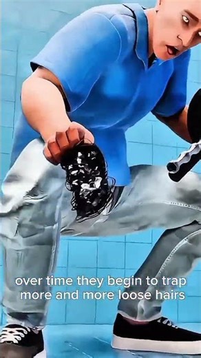 What happens if you collect your fallen hair every day? 😱 #education