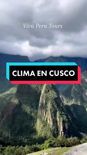 🌦🌧☀️🌤El clima en la ciudad del #Cusco es relativamente templado, con noches frías y días soleados. 𝐄𝐥 𝐭𝐢𝐞𝐦𝐩𝐨 𝐞𝐬 𝐦𝐮𝐲 𝐜𝐚𝐦𝐛𝐢𝐚𝐧𝐭𝐞: puede pasar de un sol radiante a una lluvia torrencial en solo minutos. Las temperaturas oscilan entre 13ºC. (55.4ºF) y 15 ºC. (59ºF), y es así en casi toda la región sur del Perú. 🌦🌧☀️🌤En general la región de Cuzco goza de un clima que varía en 2 estaciones al año: ✅la temporada seca (desde abril hasta octubre) ✅la temporada de lluvias (desde