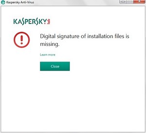 [Fix] Kaspersky Error: “Digital Signature of Installation Files Missing”