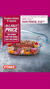 1.2K views · 14 reactions | New this week - ALL PYREX KITCHENWARE is now ALL HALF PRICE! 朗 Select from our amazing range of Ovenware, Frying Pans, Baking Tins plus much more! 朗 Shop in-store and online now: https://bit.ly/43dpxLh #ahappyhome #pyrex #kitchen | homestore and more | Facebook