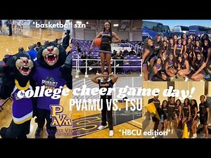 vlog: college CHEER game day PVAMU vs. TSU *basketball szn* (HBCU edition) | zoe rose