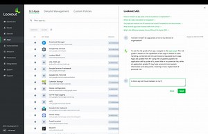 Meet Lookout SAIL: 👋 generative #AI tailored for your security operations. Lookout SAIL provides commonly asked questions for quick responses and has the ability to answer questions typed in by the administrator. Not only does it respond to your queries, but it also takes you to the relevant part of the console for further investigation. Learn more about it here: https://www.lookout.com/blog/lookout-sail-generative-ai | Lookout