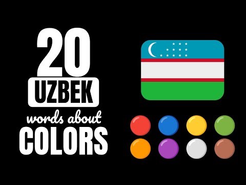 Learn Uzbek vocabulary | colors (20 words)