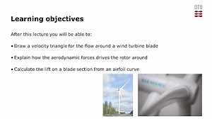 14. Flow and forces around a wind turbine blade