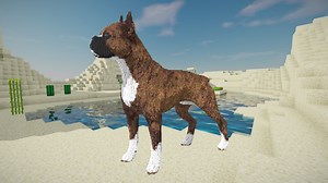 Minecraft Boxer Dog Build Schematic - 3D model by inostupid