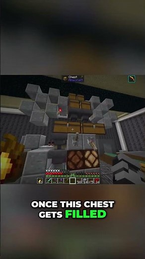 Minecraft Auto-Sorter: Chest to Shulker with Unloader! #shorts