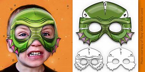 3D Halloween Fish Monster Role Play Mask