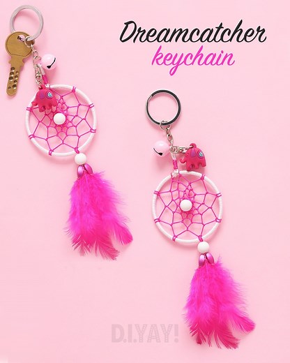 67K views · 1.3K reactions | DIY Dreamcatcher Keychain | How to make...