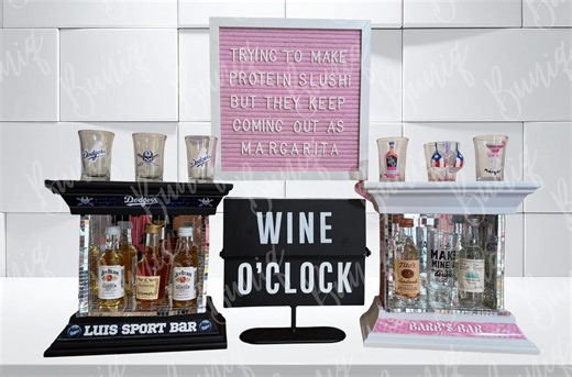 DIY Mini Bar Canva Frames | Dollar Tree Mini Bar Templates | Back Panel Included   Split Version | Exact Measurements | Mini Bar Designs - Etsy