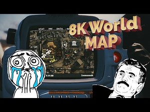 Fallout 4 Mods - 8K Satellite World Map Showcase