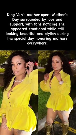 King Von’s mother touches hearts on emotional Mother’s Day ❤️✨ #celebrity