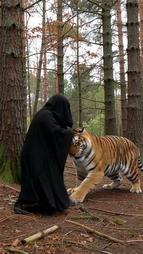 Ghost vs Tiger #ghost #woods #tiger #fight