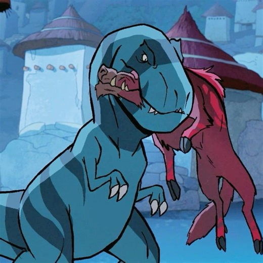 Savage Red Wolf Invades the Village!#primal #shorts #viral #edit