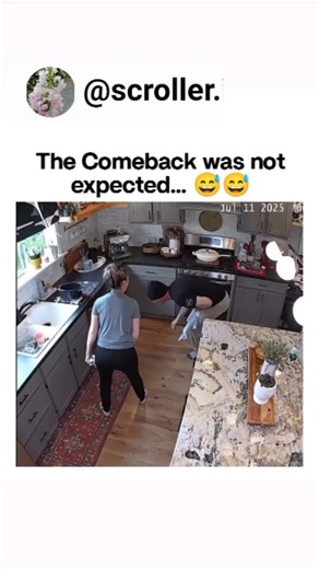 COME | LEARN | GROW.📈📈 on Instagram: "This viral video shows a humorous domestic "towel snap" battle where the conservation of angular momentum is put to the test as a couple turns a kitchen chore into a high-velocity prank war. The husband's initial mischief quickly backfires as his wife retaliates with a superior snapping technique, leaving him reeling in playful shock and defeat while she celebrates her "comeback" with triumphant joy. This display of spontaneous laughter and competitive aff