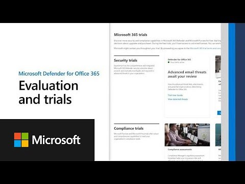 Evaluation and trials in Microsoft Defender for Office 365