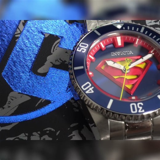 Superman's Watch: A Closer Look at the Iconic Logo! #shorts
