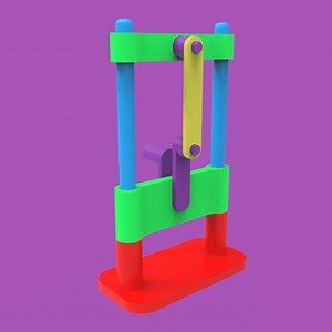 3D Animation of Slider-Crank Mechanism