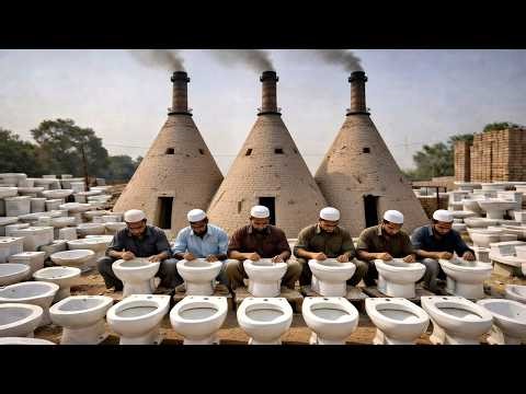 Most Popular Pakistani Craftsmen Manufacturing Toilet Seats | How Commodes are Made