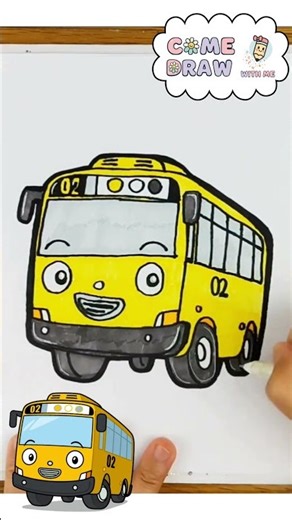 Color All Tayo Characters #TayoTheLittleBus #ColoringForKids #KidsArt