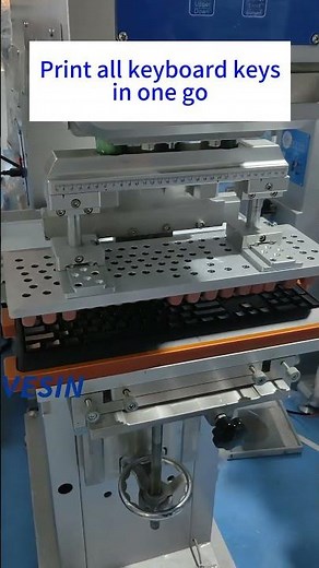 Print all the keyboard keys in one go with the pad printing machine!