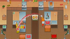 小朋友本地双人合作《我们一起做饭吧》 Let's Cook Together 必须双人玩的分离式合作型高难度做菜游戏 分手厨房 对配合要求更高_游戏热门视频