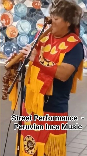 Street Performance Peruvian Inca Fork Music Street Performance NYC Subway Station at Port Authority