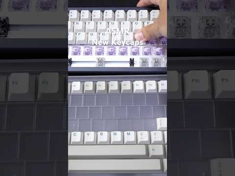 These keycaps are called Touch Grass lol #asmr #keyboard #keycaps #shorts