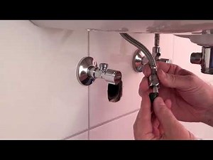 Facq - Raccordement flexible robinets equerre / Slangaansluiting hoekregelkranen - MONTAGE 2/2