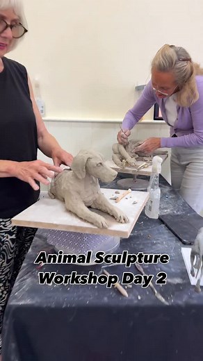 Animal Sculpture Workshop Day 2. We have a lot of elephant sculptures in this workshop but also some unusual ones including an echidna! Stay tuned for the finale! #sculpture #animalsculpture #animallovers #animalart #ceramicsculpture #sculpt #elephant #ceramicart #sculptureworkshop #nickmackman | Nick Mackman Animal Sculpture