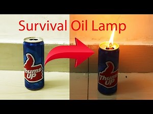 How to Make Oil Lamp | Survival Oil Lamp
