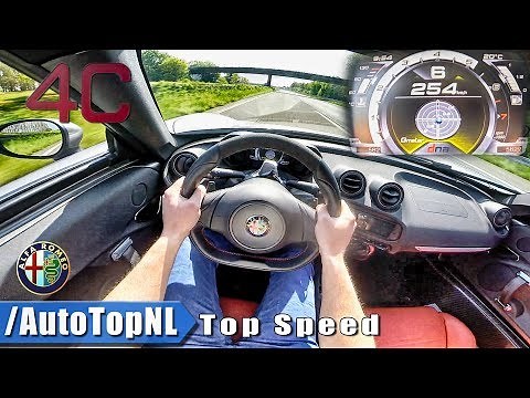 Alfa Romeo 4C TOP SPEED & ACCELERATION POV on AUTOBAHN Test Drive & Sound
