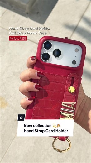 Stylish Hand Strap Card Holder Phone Case