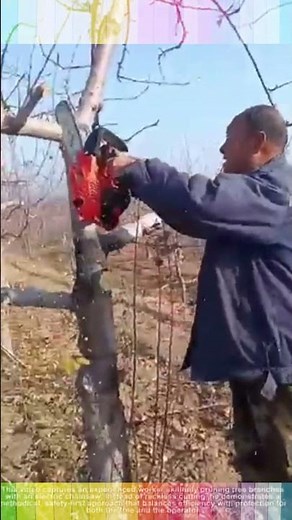 Genius Tree Trimming Hack! 🌳 Cut Like a Pro with This Mini Chainsaw! 🪚