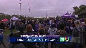 Kings fans gather at Sleep Train Arena for last game