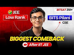 From 8k in JEE to BITS Pilani CSE in Just 60 Days! 🚀 | Complete BITSAT Strategy