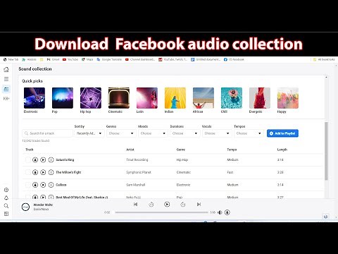 Facebook creator studio sound collection download