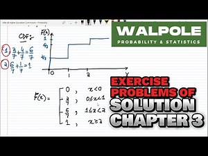 CDF Problem 3.16 | Probability & Statistics for Engineers & Scientists by Walpole | Solution Chap 3