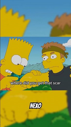 The REAL reason BART has that SCAR #simpsons #shorts