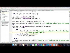 JavaFx - Gestion du login : controller - video 18