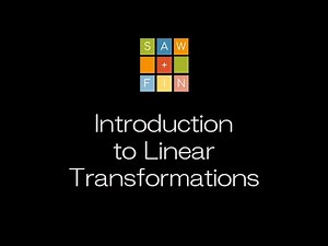 Linear Algebra 6.1 Introduction to Linear Transformations