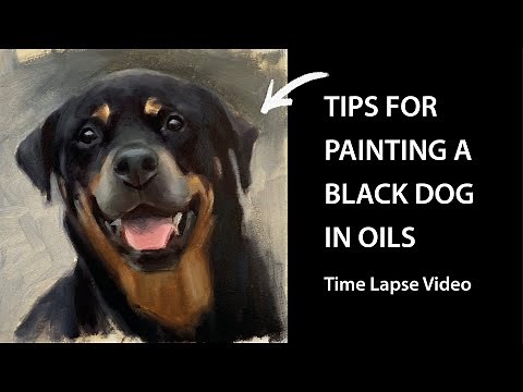 Learn How To Paint A Dog In Oils. Step by step oil painting techniques by Sarah Halliday Art