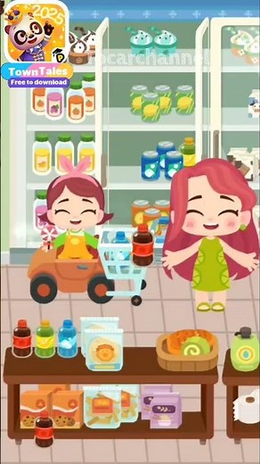 Dr. Panda Game grocery shop 🏪🛒😍#drpanda #towntales #tocaboca