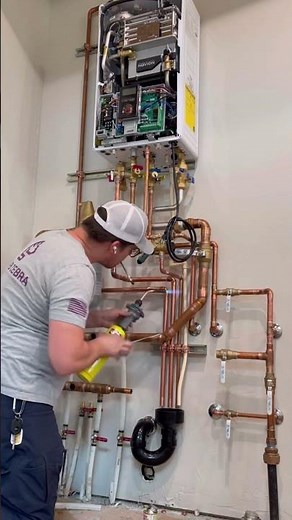 Combi Boiler Installation! #plumbing #plumber #tradeschool