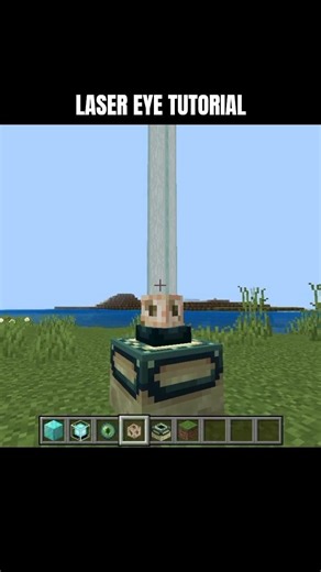 Laser eye tutorial 😱😱 #minecraft #mojang #moments