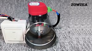 5" Motorized Duct Damper,On/Off Backdraft Damper Control, Stainless Steel Airflow Control Damper for HVAC System, 24V AC