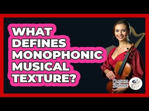 What Defines Monophonic Musical Texture?