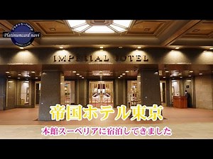 I stayed at the Imperial Hotel Tokyo.